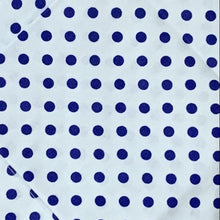 Carregar imagem no visualizador da galeria, Guardanapo Em Tecido Branco Poá Azul M Mesa Da Clau-Kit 06

