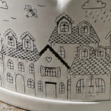 Carregar imagem no visualizador da galeria, Porta Panetone Em Cerâmica Álamo Com Cúpula Em Vidro - Pç
