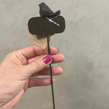 Carregar imagem no visualizador da galeria, Espeto Placa Lousa Bird Marrom Home Basket - Un
