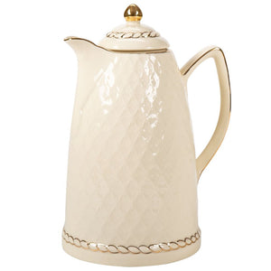 Garrafa Térmica Porcelana Lina Creme Wolff - Un
