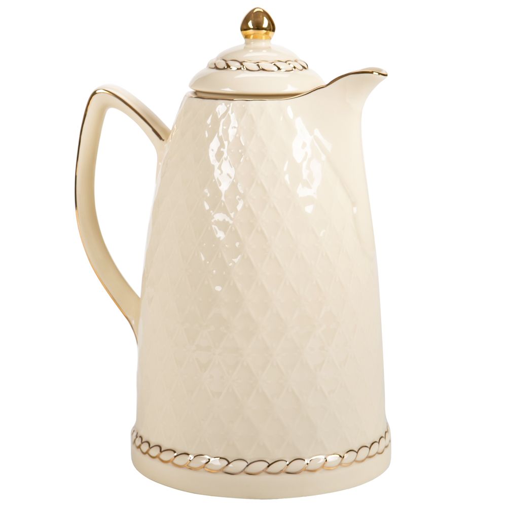 Garrafa Térmica Porcelana Lina Creme Wolff - Un