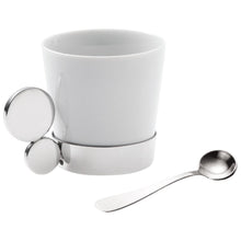 Carregar imagem no visualizador da galeria, Xícara Em Porcelana E Aço Inox Para Café Riviera Riva - Cx
