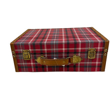 Carregar imagem no visualizador da galeria, Mala Baú Xadrez Vermelho M Tok Da Casa-Un

