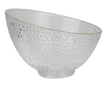 Carregar imagem no visualizador da galeria, Tigela Em Vidro Transparente Bolas Gold Home Design - Un
