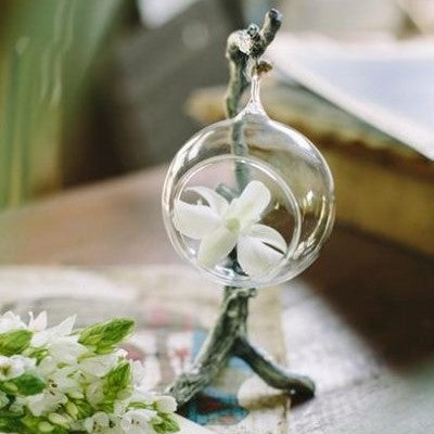 Ornamento Galho Em Metal E Vidro Manu Fisch - Pç