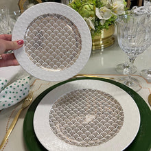Carregar imagem no visualizador da galeria, Prato Raso Em Porcelana Tura Fancy Gold We Make - Un
