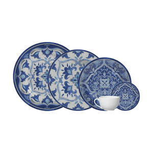 Aparelho De Jantar Em Cerâmica Coleção Tanger Cerâmica Alleanza - 30 Peças