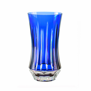 Copo Em Cristal Lapidado Long Drink Azul Bic Vivaldi - Unidade