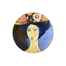 Carregar imagem no visualizador da galeria, Prato Raso Em Cerâmica Coleção Color Cris Conde Para Casa Bonita - 04 Peças
